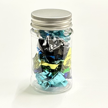 Blattmetall Flakes in Blau Mix 1g-90ml